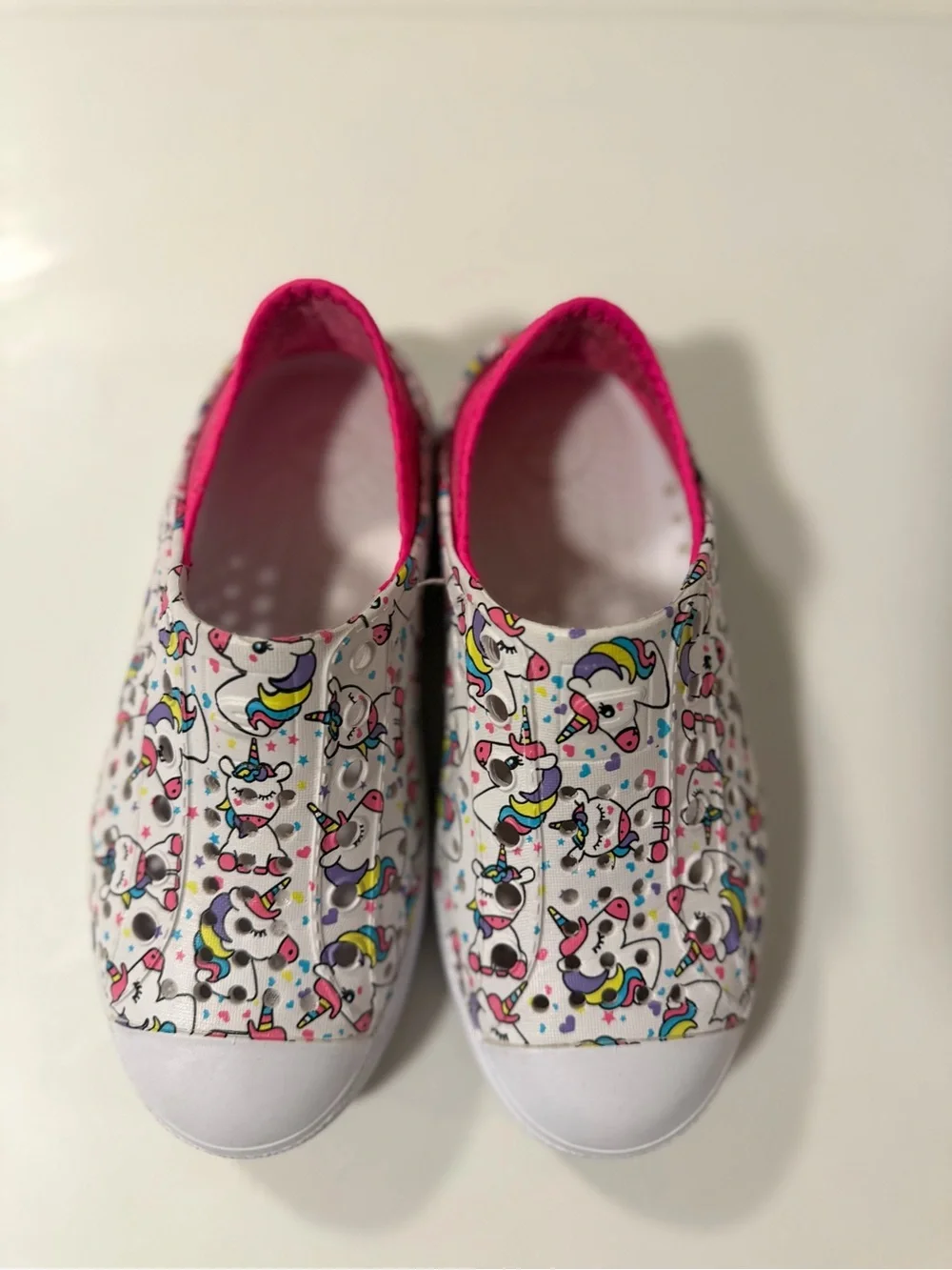 Skechers Foamies Guzman Steps Unicorn Girls Water Shoes Slip On - SZ 13